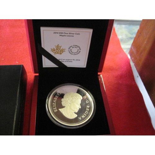 64 - Canadian 2014 $50 'Maple Leaves'