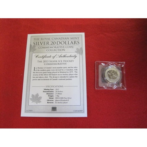 70 - Canadian $20 2013' 'Ice Hockey'