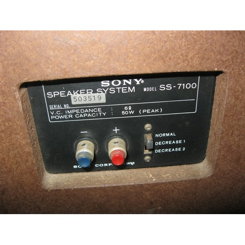 89 - A pair of Sony SS7100 Speaker System 50W Speakers