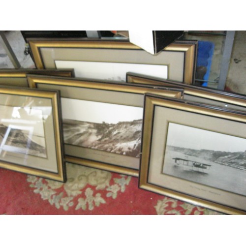 11 - A selection of large framed and glazed photographic prints of local scenes