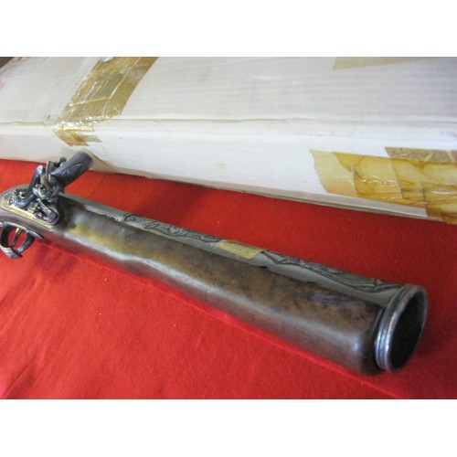 182 - Denix replica of an 18th Century Flintlock Blunderbuss, excellent condition, boxed and unused, box s... 