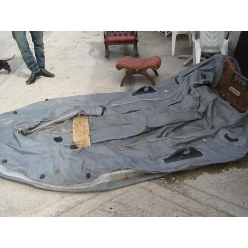 17 - A large inflatable rib with fittings, floors etc (approx 8ft)