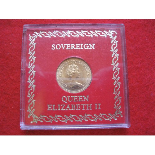 57 - A 1981 Sovereign in plastic protective case