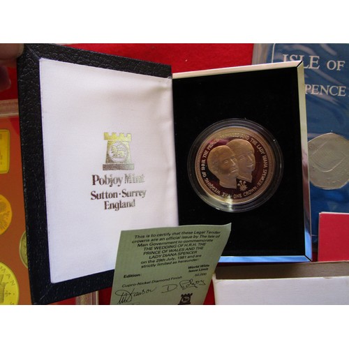 113 - A 1981 Pobjoy mint Isle of Man Diamond Finish Decimal Coin proof set 1981, a Pobjoy Mint commemorati... 