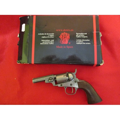 204 - A Denix 1259G Replica Remington 1849 Navy Pistol, boxed, some damp damage to box but weapon good