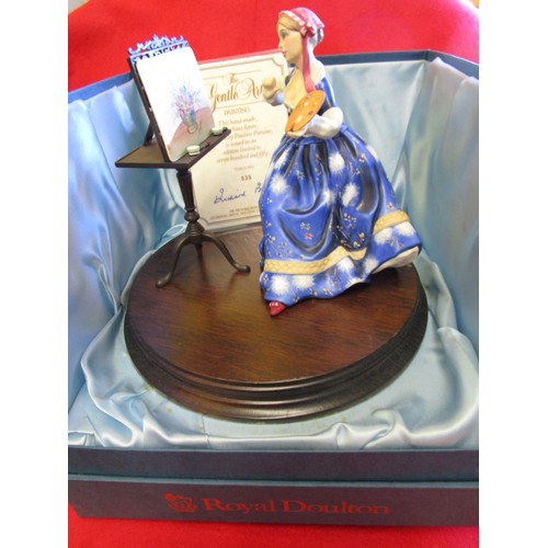 58 - A Royal Doulton HN3012 'Painting' - the Gentle Arts figure, boxed and in mint condition with origina... 