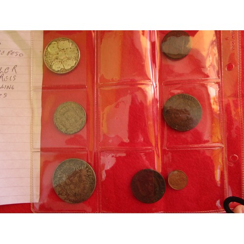 102 - A mixed selection of European coins comprising a 1763 Portuguese X Reis (worn), a 1780 Theresia Thal... 