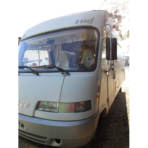 9 - A 1996 Fiat Hymer 544 2.5 turbodiesel motorhome, LHD, 8 months MoT, excellent condition for age, 88,... 