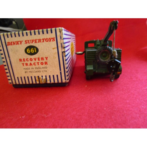 123 - Dinky Supertoys #661 Recovery Tractor, boxed, excellent condition with original decals, some scuffin... 