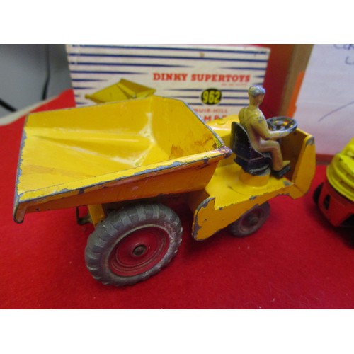 125 - Dinky Supertoys #962 Muir-Hill Dumper Truck, boxed and a Dinky Supertoys #404 Coventry Fork Lift, un... 