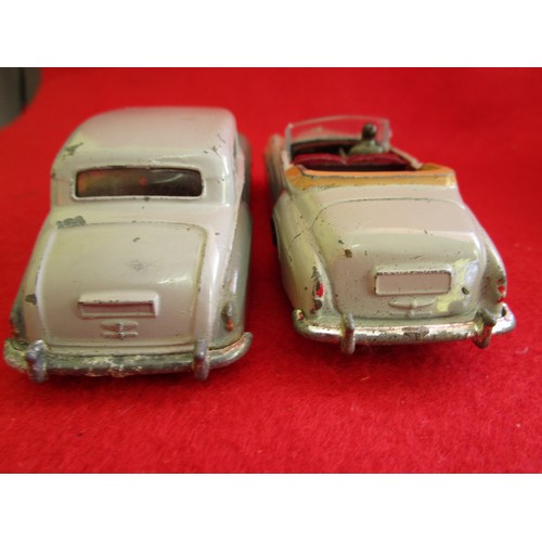 134 - Dinky Toys #150 Rolls Royce Silver Wraith in two-tone grey and a Dinky Toys #194 Bentley S2 drophead... 