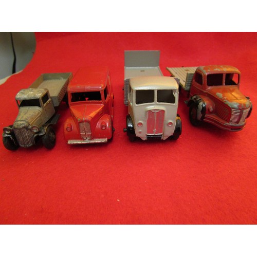 138 - Dinky Toys #531 Guy Flatbed Truck with Tailboard (repainted); Dinky Toys Trojan Van in Esso colours,... 