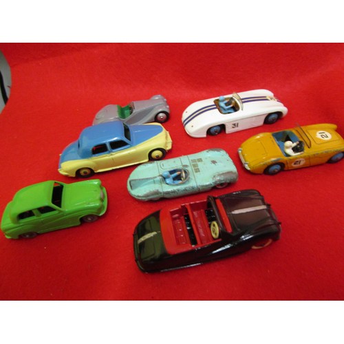 144 - A selection of Dinky Toys comprising a Frazer-Nash, #133 Cunningham CR-5, Rover 75, #109 Austin Heal... 