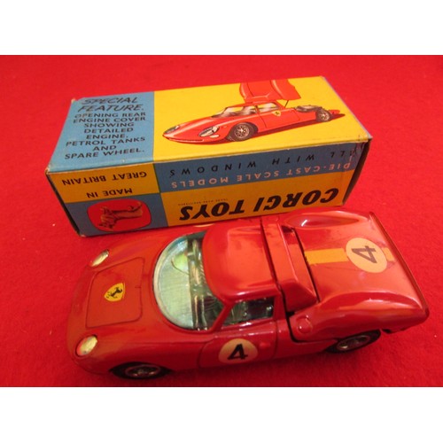 151 - A Corgi Toys #314 Ferrari 'Berlinetta' 250 Le Mans, boxed, mint condition with Corgi Model Club inse... 