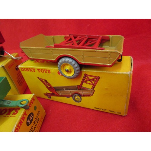 158 - Dinky Toys trailers, boxed: Dinky France #70 Remorque Bachee, mint condition trailer & box also mint... 