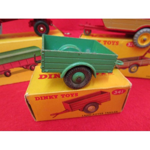 158 - Dinky Toys trailers, boxed: Dinky France #70 Remorque Bachee, mint condition trailer & box also mint... 