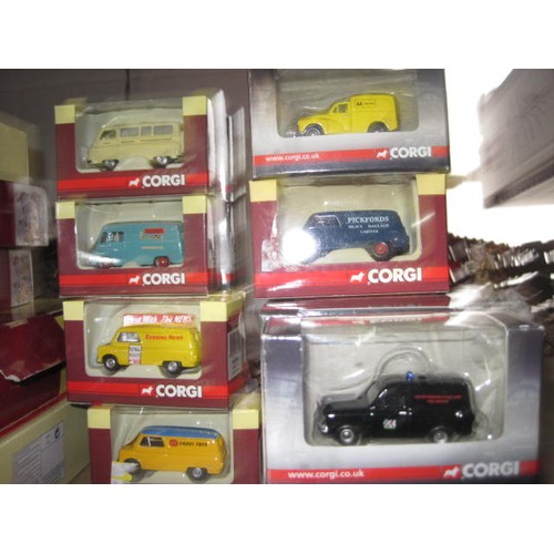 1061 - Corgi Trackside cars and light commercilas 22 in lot including British rail set