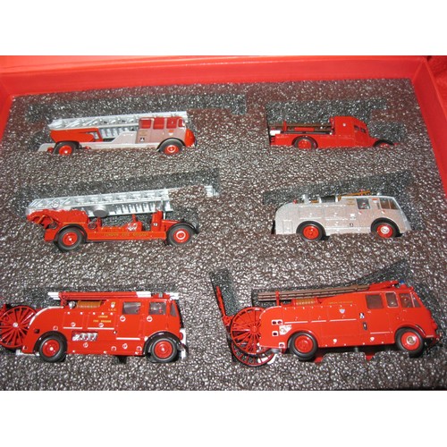 222 - A boxed Oxford Models '150 Years of London Fire Appliances' set in mint condition