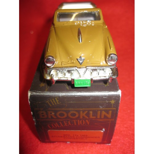 233 - A 1:43 Scale Brooklin Collectoin die-cast model BRK17a 1952 Studebaker Commander Convertible, mint c... 