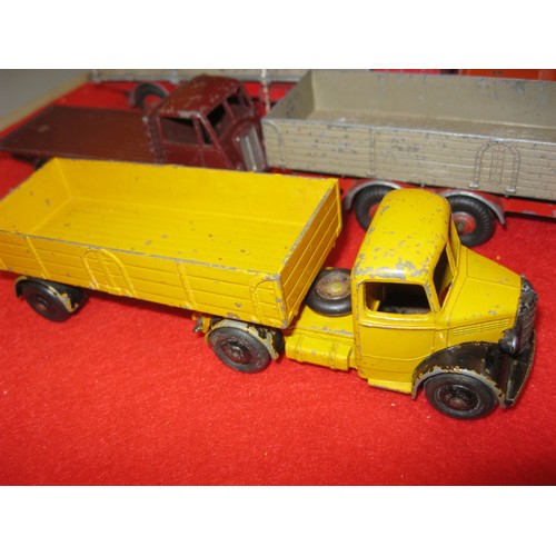 241 - A selection of unboxed Dinky commercial vehicles in original condition comprising a #382 Pullmore Tr... 