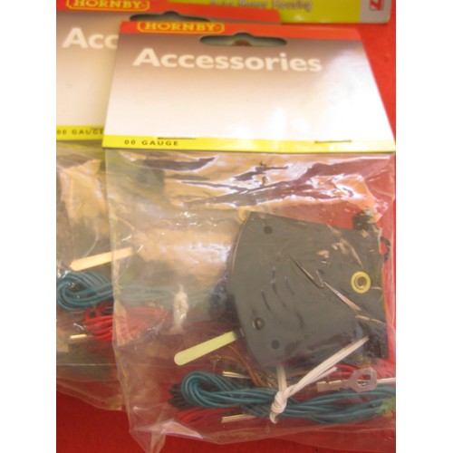 1072 - An assortment of new and sealed Hornby points motors - R8014 - x 10, R044 Lever Switch 'passing cont... 