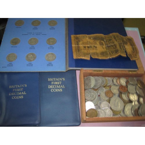 96 - A small GB coin collection - including a Whitman folder 'shillings from 1953-1955 (Scottish & Englis... 