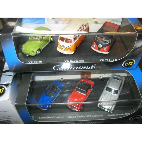 269 - A selection of Cararama die cast models including 4 military vehicles in 1:43 scale (3 various Jeeps... 