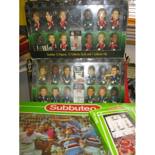 1204 - A Subbuteo Set and an additional team (Tottenham Hotspur), boxed, plus several vintage Subbuteo inst... 