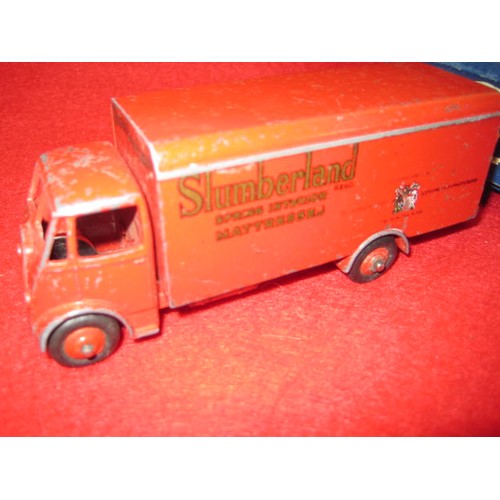 160 - Dinky Guy Lorry Ever ready and Another in Slumberland Livery,both playworn with paint degration to E... 