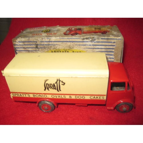 189 - Very good condition Spratts Lorry by Dinky with original box, which has got paper label wear