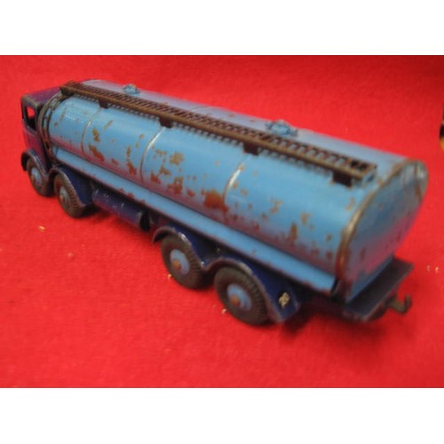 247 - A Second plain blue 6 wheel Dinky foden fair condition but wear to tanker sides