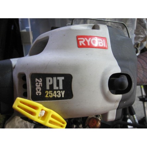 260 - A Ryobi Petrol Strimmer model PLT254JY with Hedge Cutter Attachment in working order