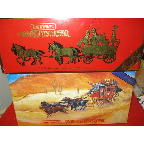 286 - A pair of boxed Matchbox Special Edition models comprising YSH3 Wells Fargo Stagecoach 1875 and YS39... 