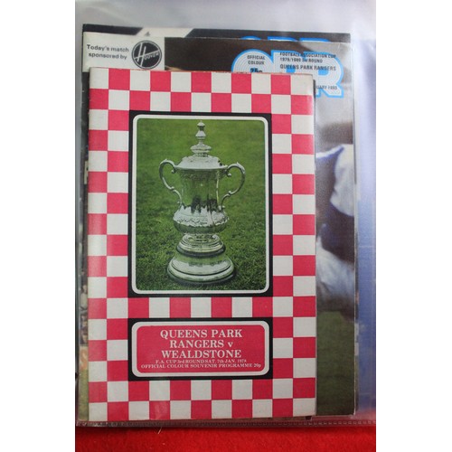 111 - A folder of Home Team FA Cup programmes, plus Dorchester Town v AFC Bournemouth (1984), and Indian c... 