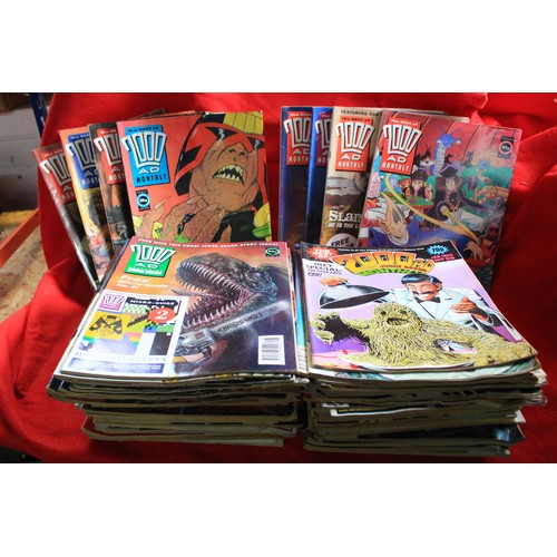 26 - A large selection of early 2000AD comics