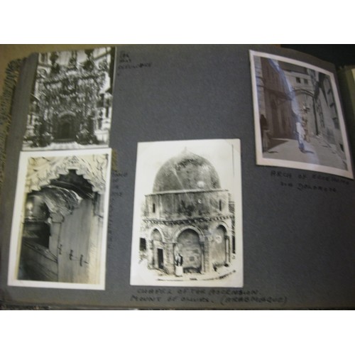 244 - An pair of photograph albums relating to post-WW2 Palestine, one with various military pictures of s... 