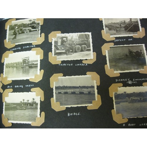 244 - An pair of photograph albums relating to post-WW2 Palestine, one with various military pictures of s... 