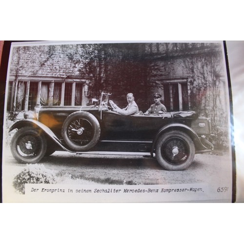 20 - The Peter Roberts Collection of 80+ B&W photos of German cars, mostly Mercedes, including a B&W phot... 