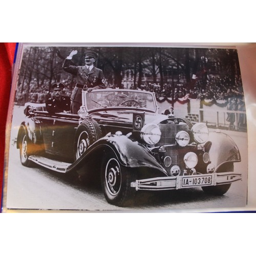 18 - The Peter Roberts Collection of 80+ B&W photos of German cars, mostly Mercedes, including a B&W phot... 