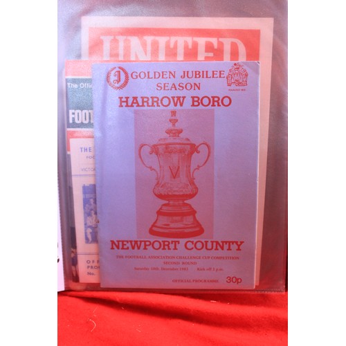 241 - Home Team FA Cup Programmes
Sutton/Swindon/Tooting& Mitcham and Torquay
Plus Wales v England
and Wor... 