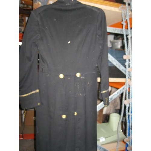 126 - An antique Royal Navy sub-lieutenant's frock coat by EJ Whitaker of Military Road, Chatham, some mot... 