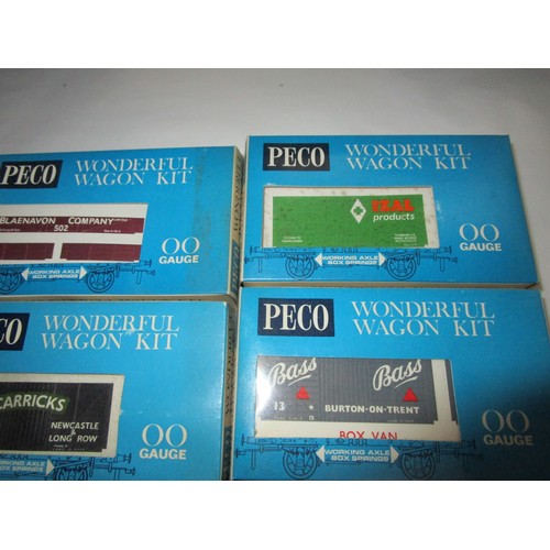 294 - 15 Peco wonderful wagon kits including a tanker wagon which has been part built.

There are 6 box va... 