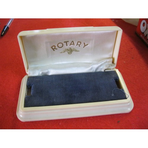 320 - An art deco Rotary white bakelite watch box in good order