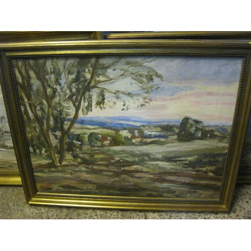 7 - 3 oils on canvas by Vernon Wethered (1865-1952) all mounted in gilt frames named to reverse of canva... 