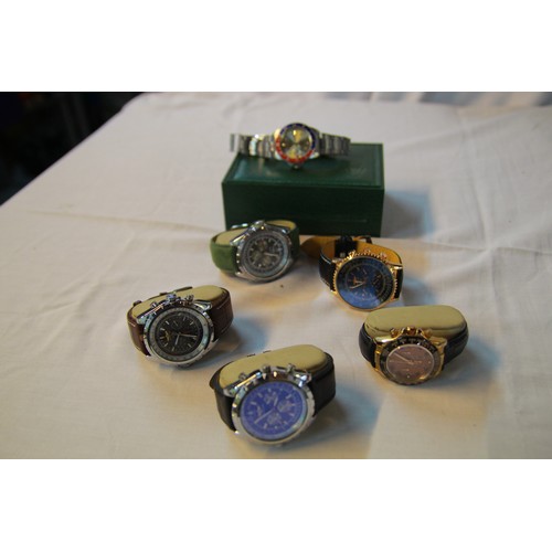 281 - A selection of gentleman's watches - these watches are not what they appear and contain low-cost qua... 