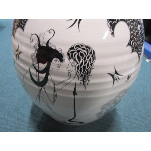 69 - Poole Pottery Guy Sydenham one of large trial vase, hand thrown and then decorated by Susan Pottinge... 