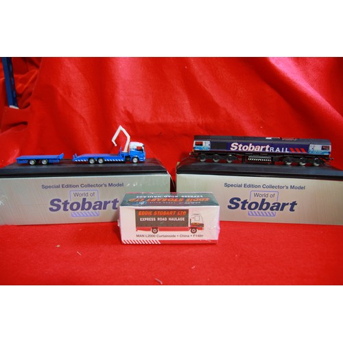 243 - A selection of Eddie Stobart vehicles, boxed and mint