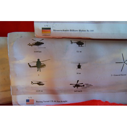 249 - 19 new blister packed model helicopters