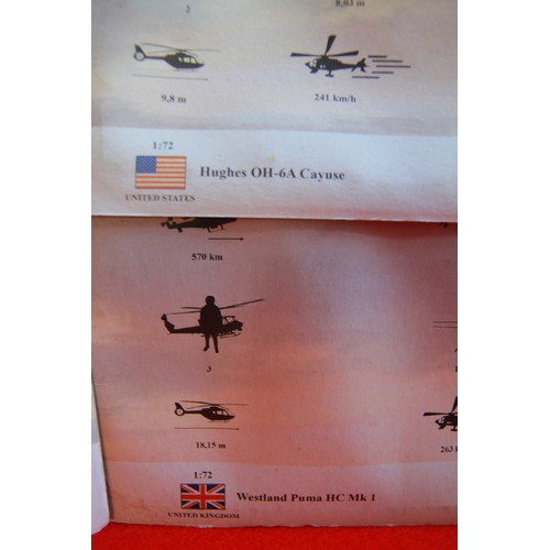 249 - 19 new blister packed model helicopters