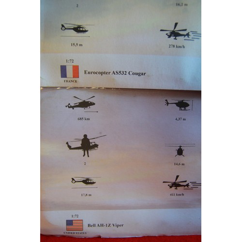 249 - 19 new blister packed model helicopters